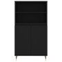 Aparador alto madera contrachapada negro 60x36x110 cm de , Aparadores - Ref: Foro24-831477, Precio: 98,14 €, Descuento: -5%%
