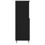 Aparador alto madera contrachapada negro 60x36x110 cm de , Aparadores - Ref: Foro24-831477, Precio: 98,14 €, Descuento: -5%%