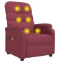Sillón de masaje eléctrico tela rojo tinto by , Electric massage chairs - Ref: Foro24-3073697, Price: 278,25 €, Discount: %