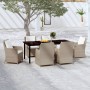 Juego de comedor de jardín 7 piezas marrón von , Gartensets - Ref: Foro24-3099557, Preis: 1,00 €, Rabatt: %