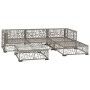 Set de muebles de jardín 5 pzas y cojines ratán sintético gris von , Gartensets - Ref: Foro24-46813, Preis: 399,35 €, Rabatt:...