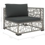 Set de muebles de jardín 5 pzas y cojines ratán sintético gris von , Gartensets - Ref: Foro24-46813, Preis: 399,35 €, Rabatt:...