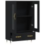 Aparador alto madera de ingeniería negro 69,5x31x115 cm de , Aparadores - Ref: Foro24-828277, Precio: 109,29 €, Descuento: -5%%
