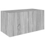 Armario de pared madera de ingeniería gris Sonoma 80x39x40 cm by , Shelves and shelves - Ref: Foro24-815514, Price: 60,35 €, ...