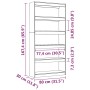 Estantería/divisor de espacios madera pino blanco 80x30x167,4cm by , Bookcases and shelves - Ref: Foro24-808199, Price: 108,0...