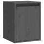 Armario de pared de madera maciza de pino gris 30x30x40 cm by , Shelves and shelves - Ref: Foro24-813479, Price: 27,62 €, Dis...