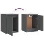 Armario de pared de madera maciza de pino gris 30x30x40 cm by , Shelves and shelves - Ref: Foro24-813479, Price: 27,62 €, Dis...