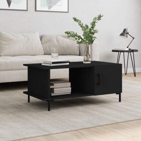 Mesa de centro madera contrachapada negro 90x50x40 cm de , Mesas de centro - Ref: Foro24-829493, Precio: 49,04 €, Descuento: ...