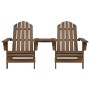 Sillas Adirondack de jardín y mesita madera maciza abeto marrón von , Gartenstühle - Ref: Foro24-310069, Preis: 159,42 €, Rab...