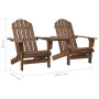 Sillas Adirondack de jardín y mesita madera maciza abeto marrón von , Gartenstühle - Ref: Foro24-310069, Preis: 159,42 €, Rab...