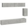 Set de muebles de TV 6 pzas madera contrachapada gris hormigón von , TV-Möbel - Ref: Foro24-3114617, Preis: 196,03 €, Rabatt: %