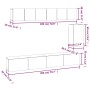 Set de muebles de TV 6 pzas madera contrachapada gris hormigón von , TV-Möbel - Ref: Foro24-3114617, Preis: 196,03 €, Rabatt: %