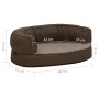 Colchón de cama de perro ergonómico aspecto lino marrón 60x42cm | Foro24.es | Tu tienda online para hogar, jardín y más Foro24.es