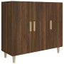 Aparador de madera de ingeniería marrón roble 90x34x80 cm de , Aparadores - Ref: Foro24-817461, Precio: 88,58 €, Descuento: -5%%