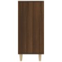 Aparador de madera de ingeniería marrón roble 90x34x80 cm de , Aparadores - Ref: Foro24-817461, Precio: 88,58 €, Descuento: -5%%