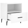 Mesita de noche madera de ingeniería blanco 40x35x47,5 cm by , Nightstands - Ref: Foro24-827468, Price: 47,72 €, Discount: %