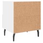 Mesita de noche madera de ingeniería blanco 40x35x47,5 cm by , Nightstands - Ref: Foro24-827468, Price: 47,72 €, Discount: %