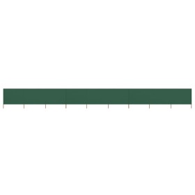 Paravientos de 9 paneles tela verde 1200x160 cm by , Umbrellas - Ref: Foro24-47199, Price: 121,81 €, Discount: %