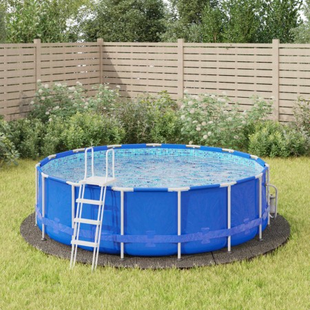 Tapiz de suelo piscina geotextil de poliéster gris claro Ø396cm de , Cubiertas para piscina - Ref: Foro24-94226, Precio: 73,4...