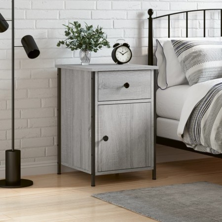 Mesita de noche madera contrachapada gris Sonoma 40x42x60 cm | Foro24.es | Tu tienda online para hogar, jardín y más Foro24.es