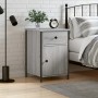 Mesita de noche madera contrachapada gris Sonoma 40x42x60 cm | Foro24.es | Tu tienda online para hogar, jardín y más Foro24.es