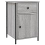 Mesita de noche madera contrachapada gris Sonoma 40x42x60 cm | Foro24.es | Tu tienda online para hogar, jardín y más Foro24.es