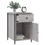 Mesita de noche madera contrachapada gris Sonoma 40x42x60 cm | Foro24.es | Tu tienda online para hogar, jardín y más Foro24.es