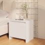 Mesitas de noche 2 uds madera ingeniería blanco 45x34x44,5 cm by , Nightstands - Ref: Foro24-809864, Price: 83,13 €, Discount: %