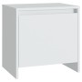 Mesitas de noche 2 uds madera ingeniería blanco 45x34x44,5 cm by , Nightstands - Ref: Foro24-809864, Price: 83,13 €, Discount: %
