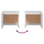 Mesitas de noche 2 uds madera ingeniería blanco 45x34x44,5 cm by , Nightstands - Ref: Foro24-809864, Price: 83,13 €, Discount: %