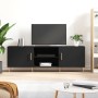 Mueble para TV madera de ingeniería negro 150x30x50 cm by , TV Furniture - Ref: Foro24-829085, Price: 112,74 €, Discount: %