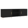 Mueble para TV madera de ingeniería negro 150x30x50 cm by , TV Furniture - Ref: Foro24-829085, Price: 112,74 €, Discount: %