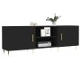 Mueble para TV madera de ingeniería negro 150x30x50 cm by , TV Furniture - Ref: Foro24-829085, Price: 112,74 €, Discount: %