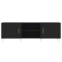 Mueble para TV madera de ingeniería negro 150x30x50 cm by , TV Furniture - Ref: Foro24-829085, Price: 112,74 €, Discount: %