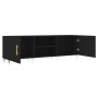 Mueble para TV madera de ingeniería negro 150x30x50 cm by , TV Furniture - Ref: Foro24-829085, Price: 112,74 €, Discount: %