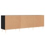 Mueble para TV madera de ingeniería negro 150x30x50 cm by , TV Furniture - Ref: Foro24-829085, Price: 112,74 €, Discount: %