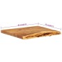 Encimera para armario tocador madera maciza acacia 58x52x3,8 cm von , Beckenzubehör - Ref: Foro24-286318, Preis: 70,54 €, Rab...
