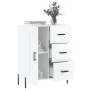 Aparador de madera contrachapada blanco brillante 69,5x34x90 cm by , Sideboards - Ref: Foro24-830270, Price: 79,29 €, Discoun...