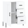 Aparador de madera contrachapada blanco brillante 69,5x34x90 cm by , Sideboards - Ref: Foro24-830270, Price: 79,29 €, Discoun...