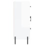 Aparador de madera contrachapada blanco brillante 69,5x34x90 cm by , Sideboards - Ref: Foro24-830270, Price: 79,29 €, Discoun...