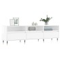 Mueble de TV madera contrachapada blanco brillo 150x30x44,5 cm by , TV Furniture - Ref: Foro24-831262, Price: 103,21 €, Disco...