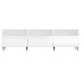 Mueble de TV madera contrachapada blanco brillo 150x30x44,5 cm by , TV Furniture - Ref: Foro24-831262, Price: 103,21 €, Disco...