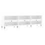 Mueble de TV madera contrachapada blanco brillo 150x30x44,5 cm by , TV Furniture - Ref: Foro24-831262, Price: 103,21 €, Disco...