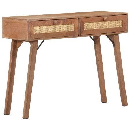 Mesa consola de madera maciza de mango 100x35x76 cm by , Side tables - Ref: Foro24-323598, Price: 225,29 €, Discount: %
