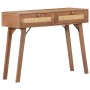 Mesa consola de madera maciza de mango 100x35x76 cm by , Side tables - Ref: Foro24-323598, Price: 225,29 €, Discount: %