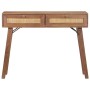 Mesa consola de madera maciza de mango 100x35x76 cm by , Side tables - Ref: Foro24-323598, Price: 225,29 €, Discount: %