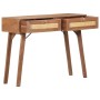Mesa consola de madera maciza de mango 100x35x76 cm by , Side tables - Ref: Foro24-323598, Price: 225,29 €, Discount: %
