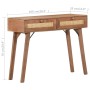 Mesa consola de madera maciza de mango 100x35x76 cm by , Side tables - Ref: Foro24-323598, Price: 225,29 €, Discount: %
