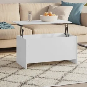 Couchtisch aus weißem Sperrholz, 102 x 55,5 x 52,5 cm von vidaXL, Couchtisch - Ref: Foro24-809665, Preis: 57,41 €, Rabatt: %
