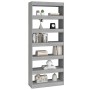 Estantería/divisor madera ingeniería gris Sonoma 80x30x198 cm de , Librerías y estanterías - Ref: Foro24-813627, Precio: 89,4...